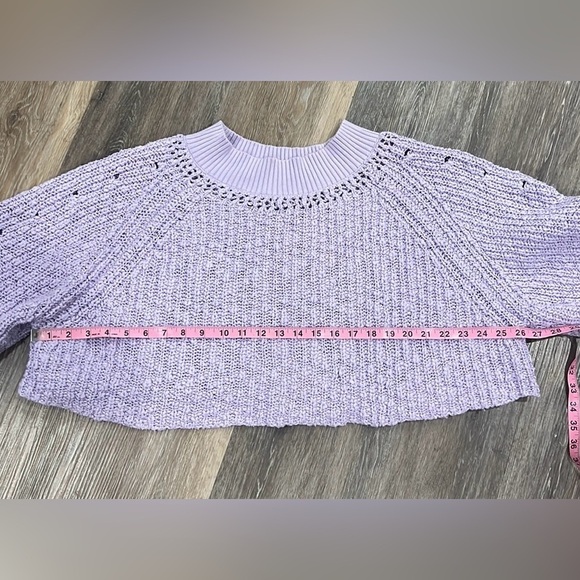 Free people purple pandora boat neck crop cotton sweater
Size XS - Picture 6 of 11